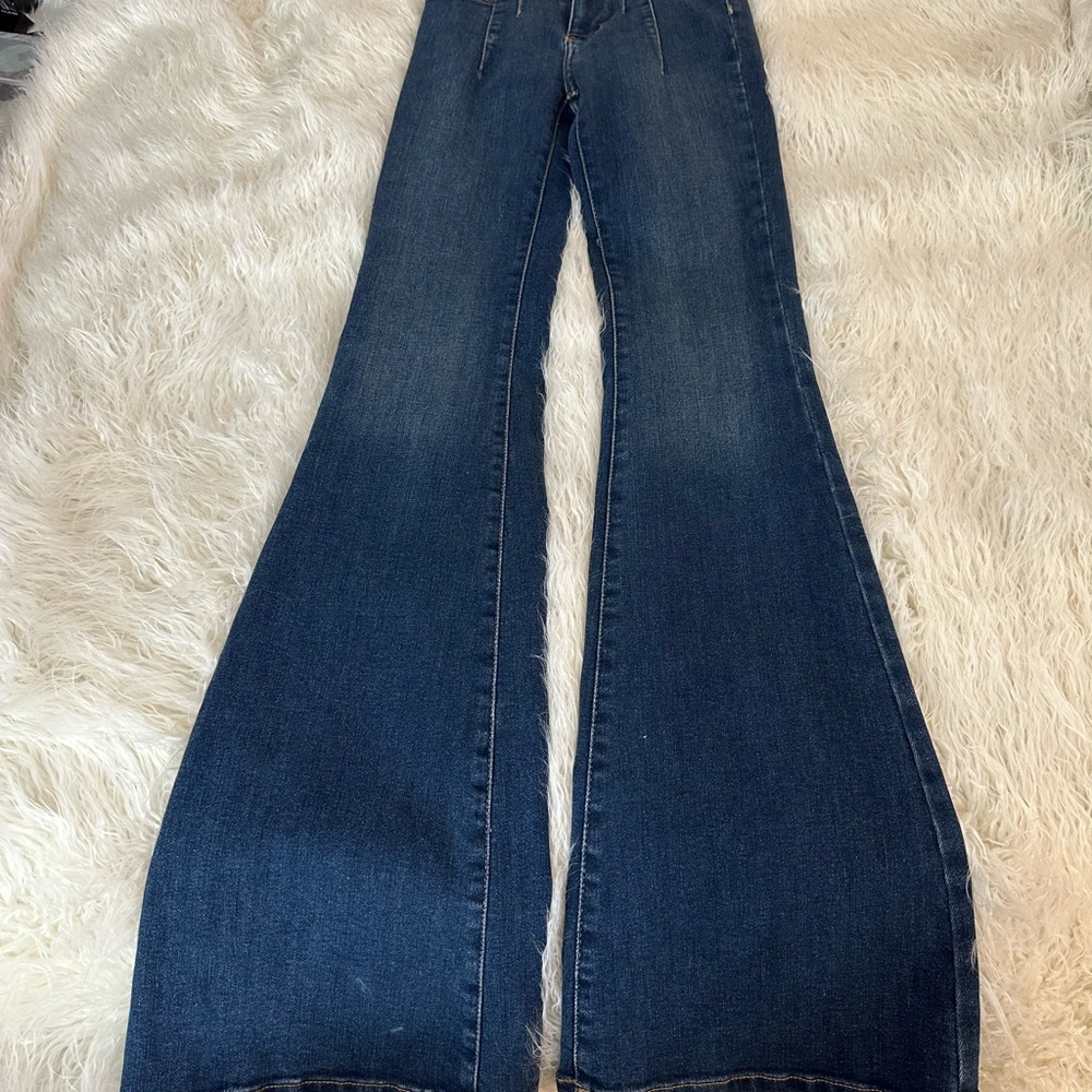 Free People Blue Flared Jeans